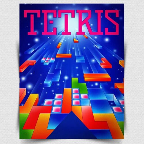 Retro Gaming Us - PLAKAT TETRIS METAL SIGN - Poster