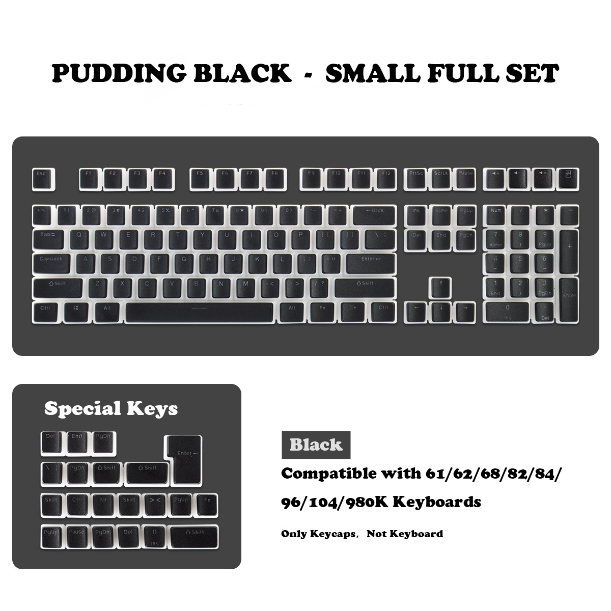 129 Keycap Pudding Profil OEM  - Retro Gaming Keycaps ulasan dan harga