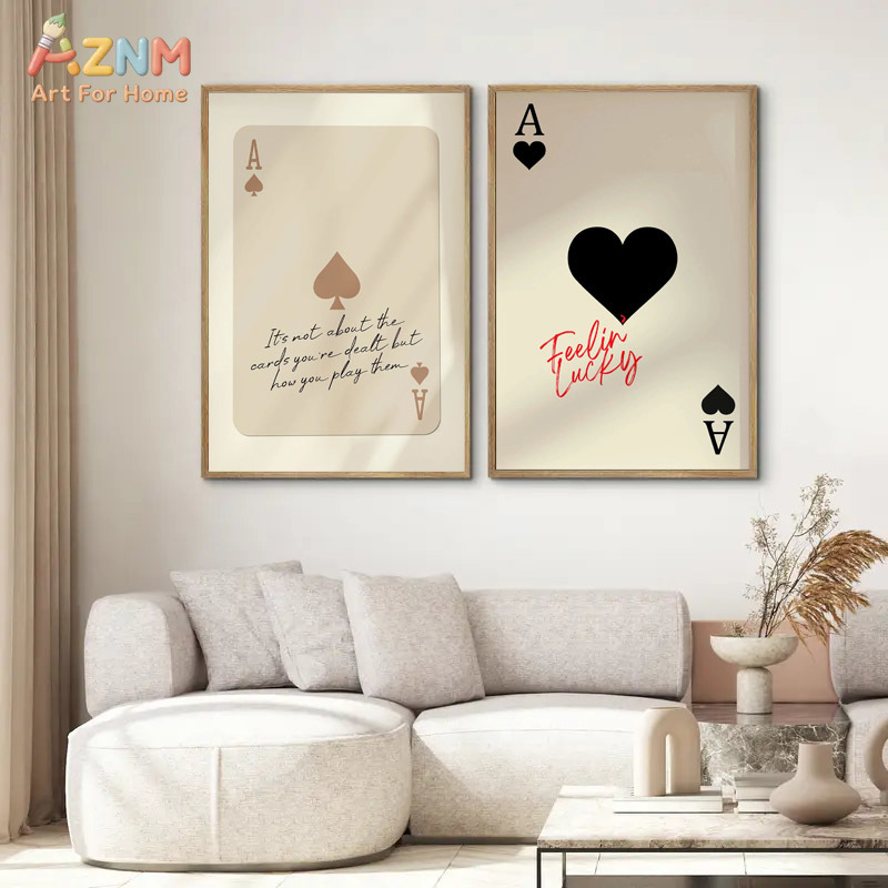 AZNM Ace of Spades Feeling Luc - Retro Gaming Art ulasan dan harga