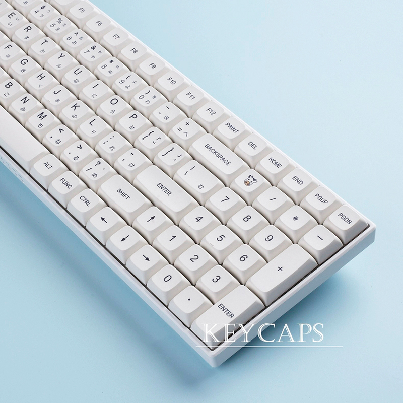Keycaps PBT Putih Minimalis 12 - Retro Gaming Keycaps ulasan dan harga