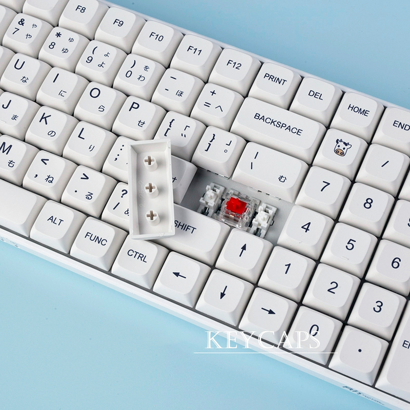 Keycaps PBT Putih Minimalis 12 - Retro Gaming Keycaps ulasan dan harga