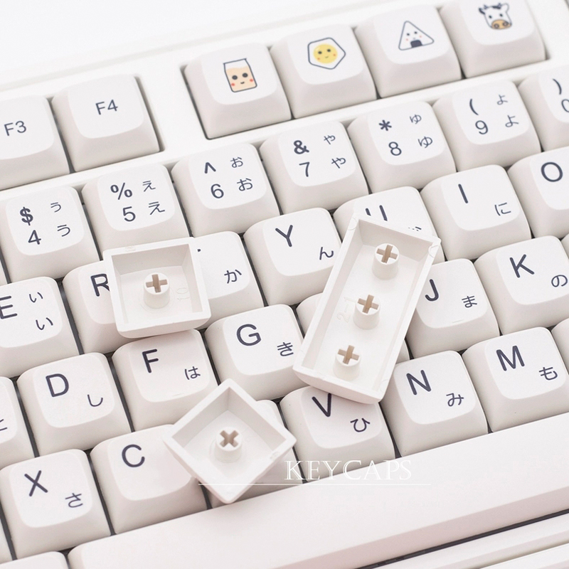 Keycaps PBT Putih Minimalis 12 - Retro Gaming Keycaps ulasan dan harga