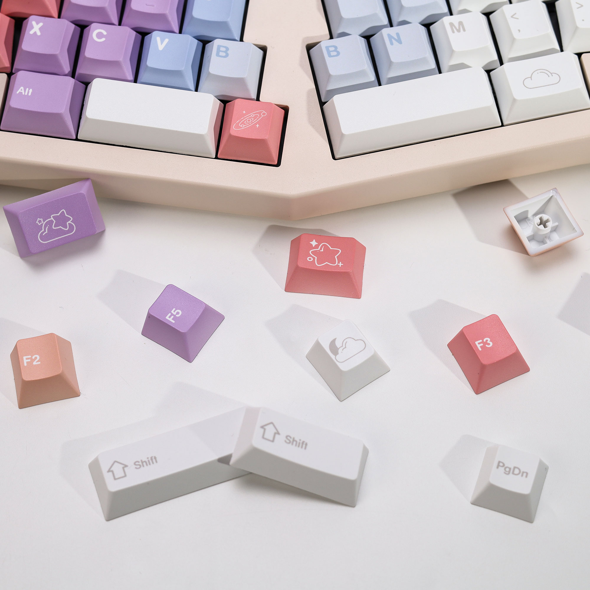 KBDiy Keycap Tema Dreamscape G - Retro Gaming Keycaps ulasan dan harga