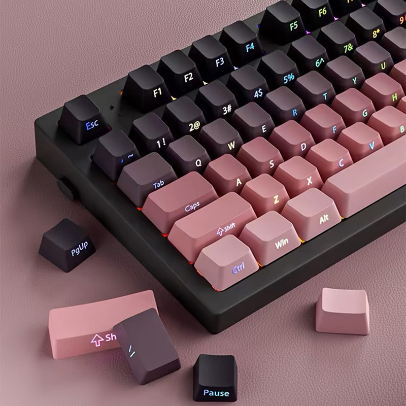 Keycaps Gradien dengan Cetakan - Retro Gaming Keycaps ulasan dan harga