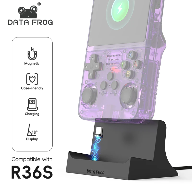 Dok Pengisi Daya Data Frog R36 - Retro Gaming R36S ulasan dan harga