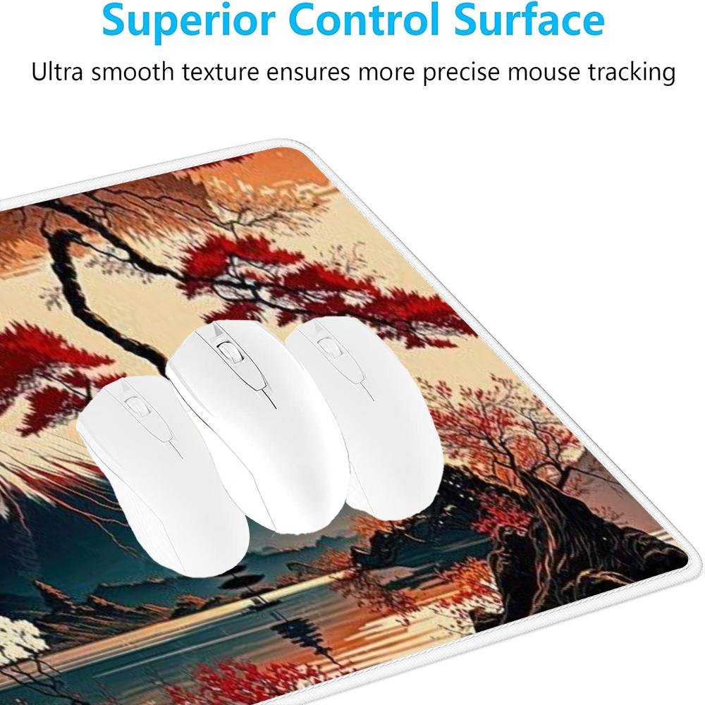 Ukiyo-e Red Maple Mount Fuji M - Retro Gaming Art ulasan dan harga