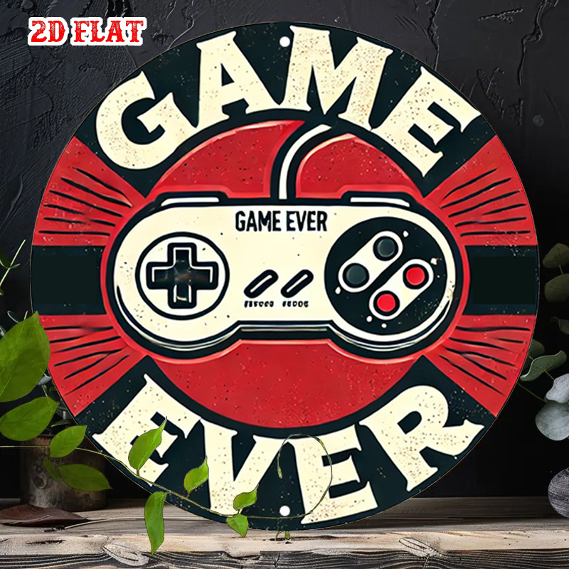 Papan Aluminium Bulat Retro Ga - Retro Gaming Art ulasan dan harga
