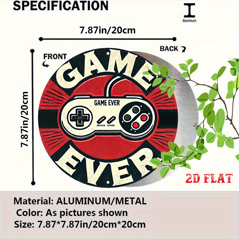 Papan Aluminium Bulat Retro Ga - Retro Gaming Art ulasan dan harga