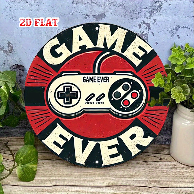 Papan Aluminium Bulat Retro Ga - Retro Gaming Art ulasan dan harga