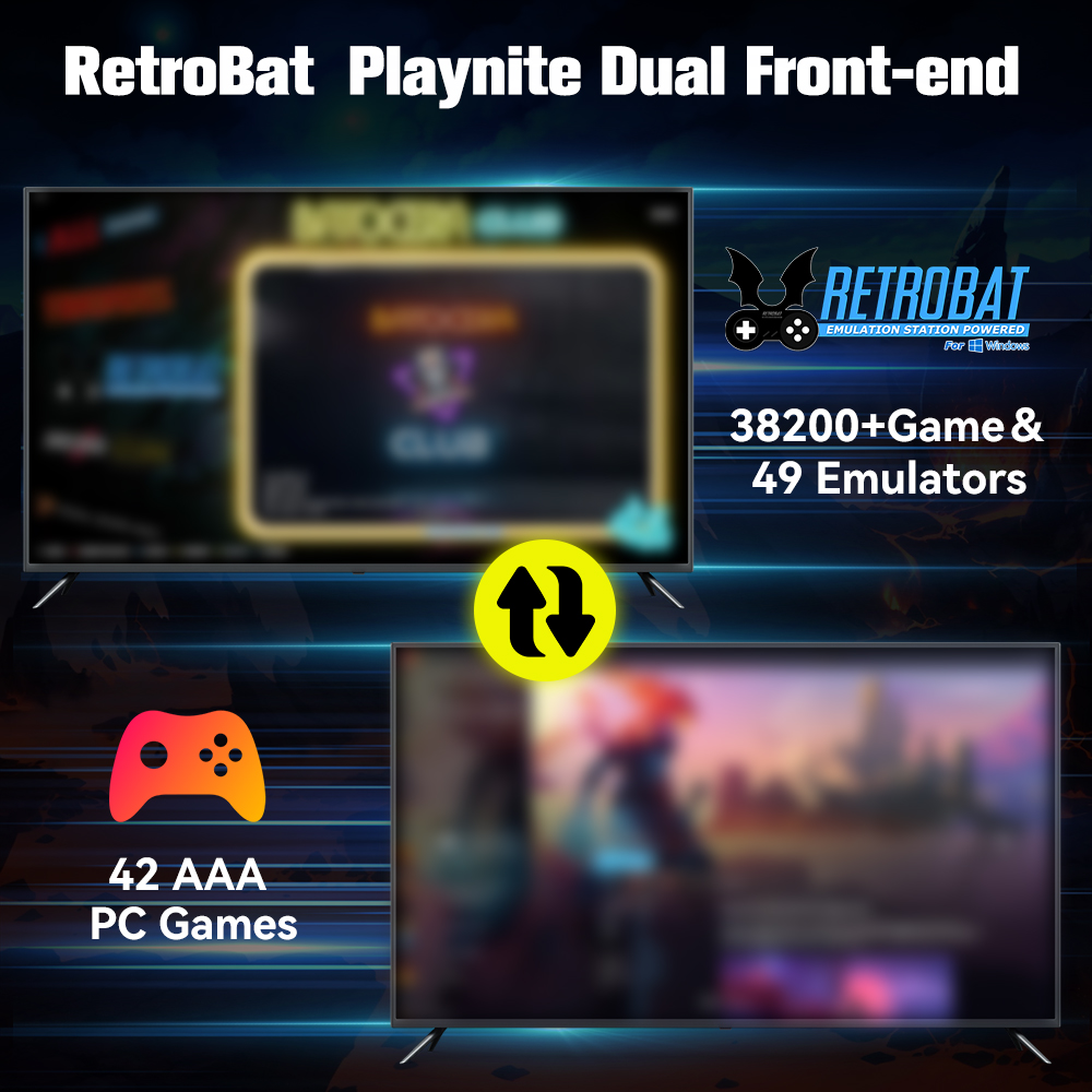 Sistem Retrobat & Playnite HDD - Retro Gaming Emulator ulasan dan harga