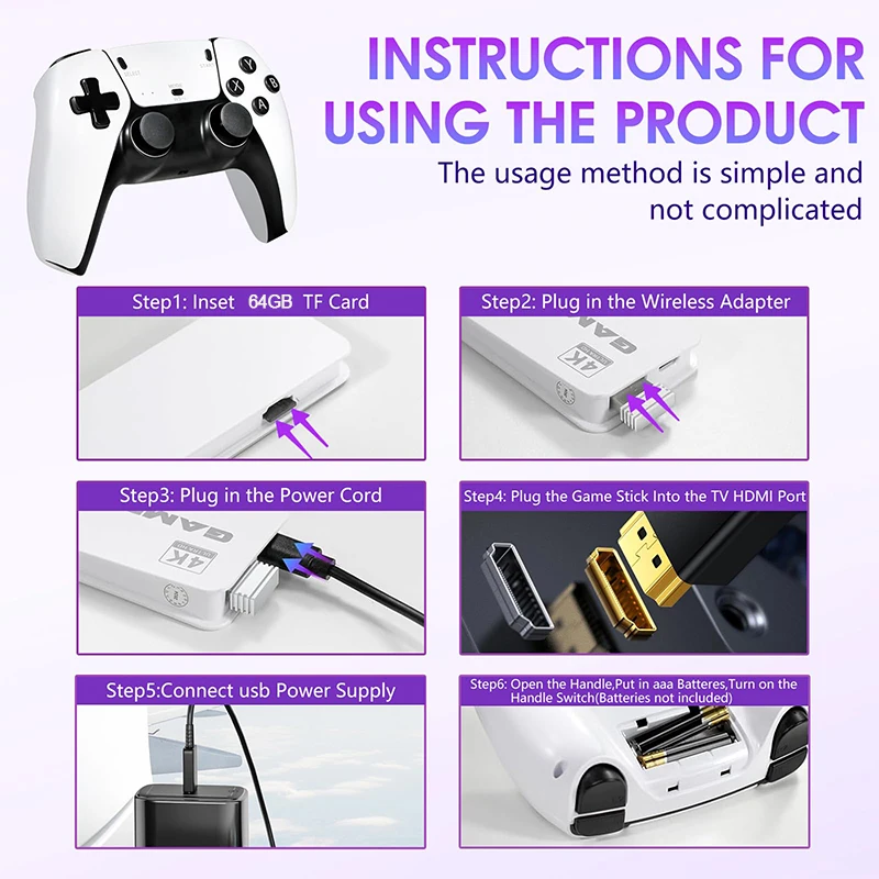 TV Game M15 4K Baru dengan 400 - Retro Gaming Stick ulasan dan harga