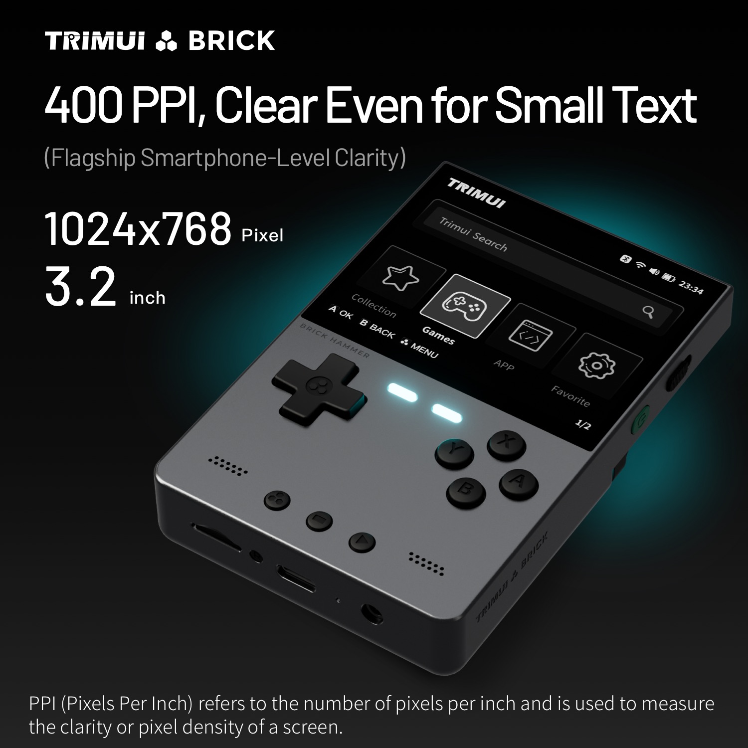 TRIMUI BRICK HAMMER Konsol Gam - Retro Gaming Kiosk ulasan dan harga