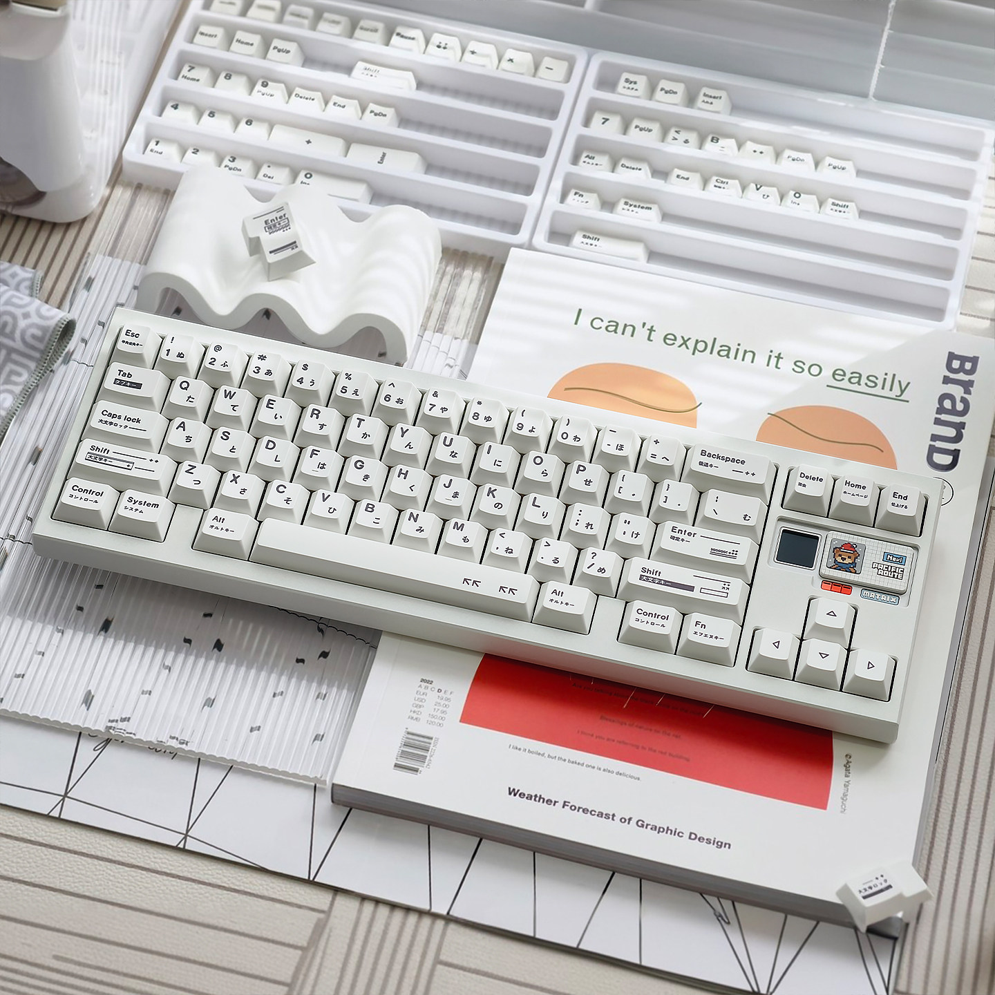Set Keycaps PBT Profil Cherry  - Retro Gaming Keycaps ulasan dan harga