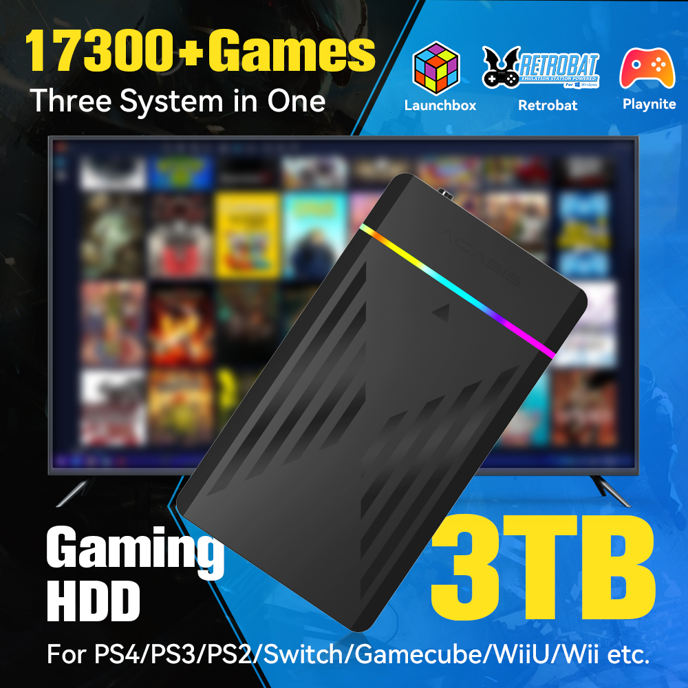 HDD Gaming portabel 3TB, konso - Retro Gaming Kiosk ulasan dan harga